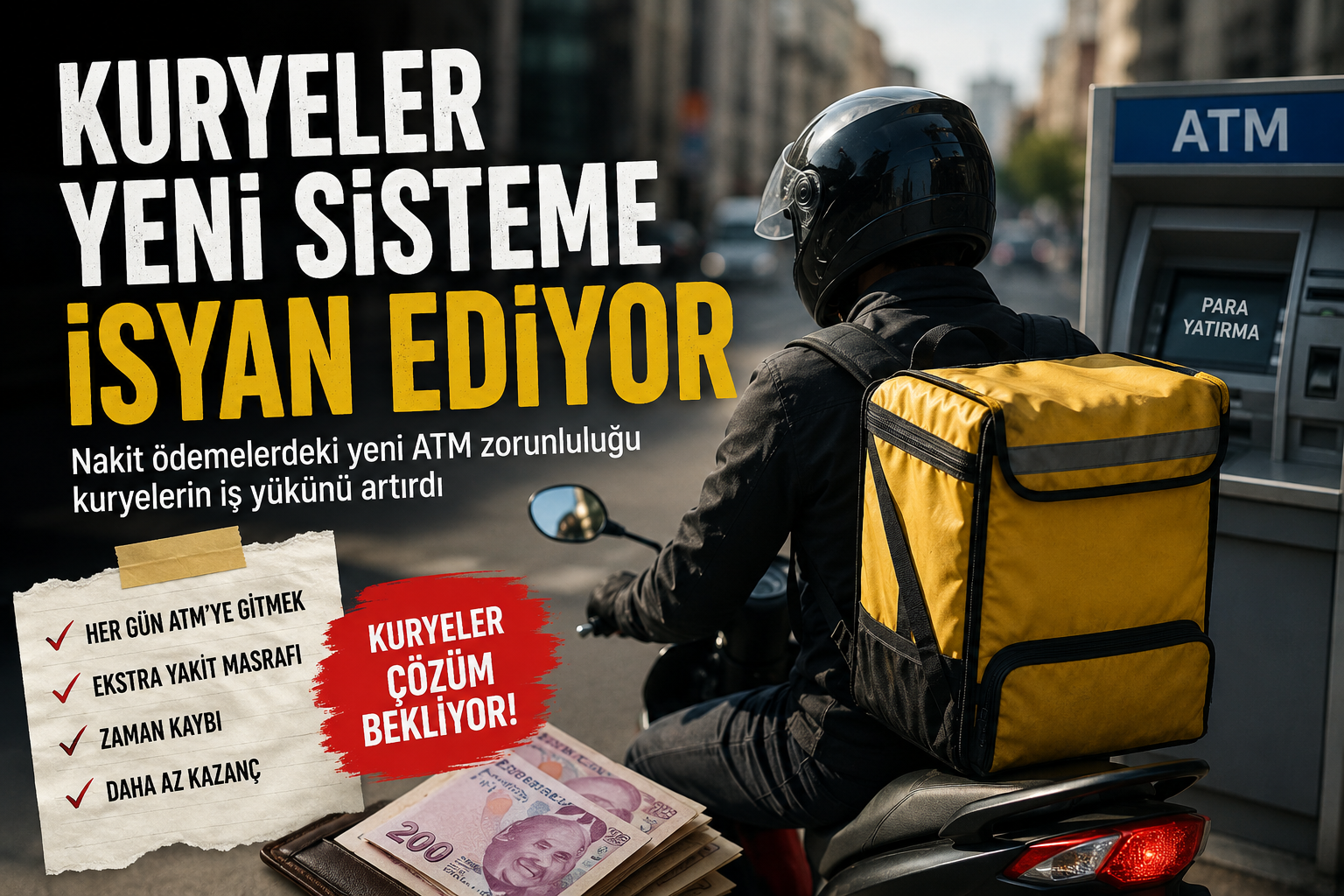 Ayda 200 bin liraya yakın kazanıyorlardı. Kuryeler yeni sisteme isyan ediyor