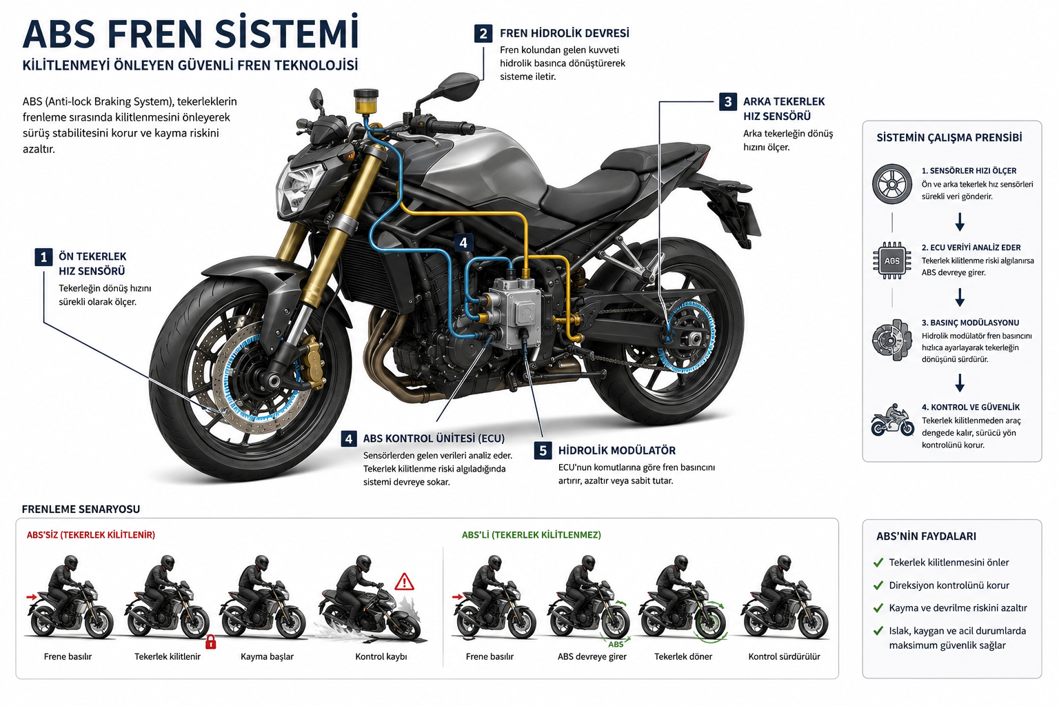 ABS’li ve ABS’siz Motor Arasındaki Farklar