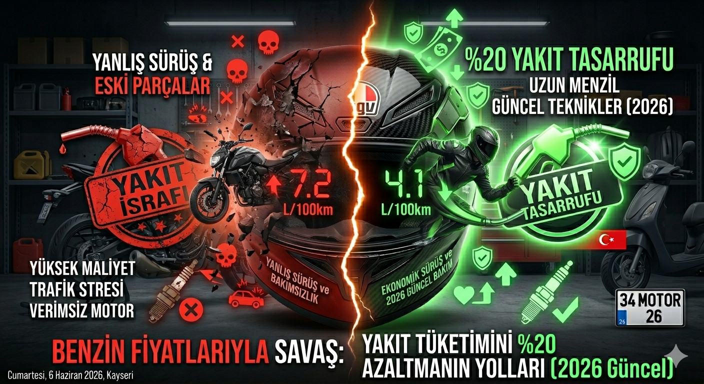 Benzin Fiyatlarıyla Savaş: Motosiklette Yakıt Tüketimini %20 Azaltmanın Yolları