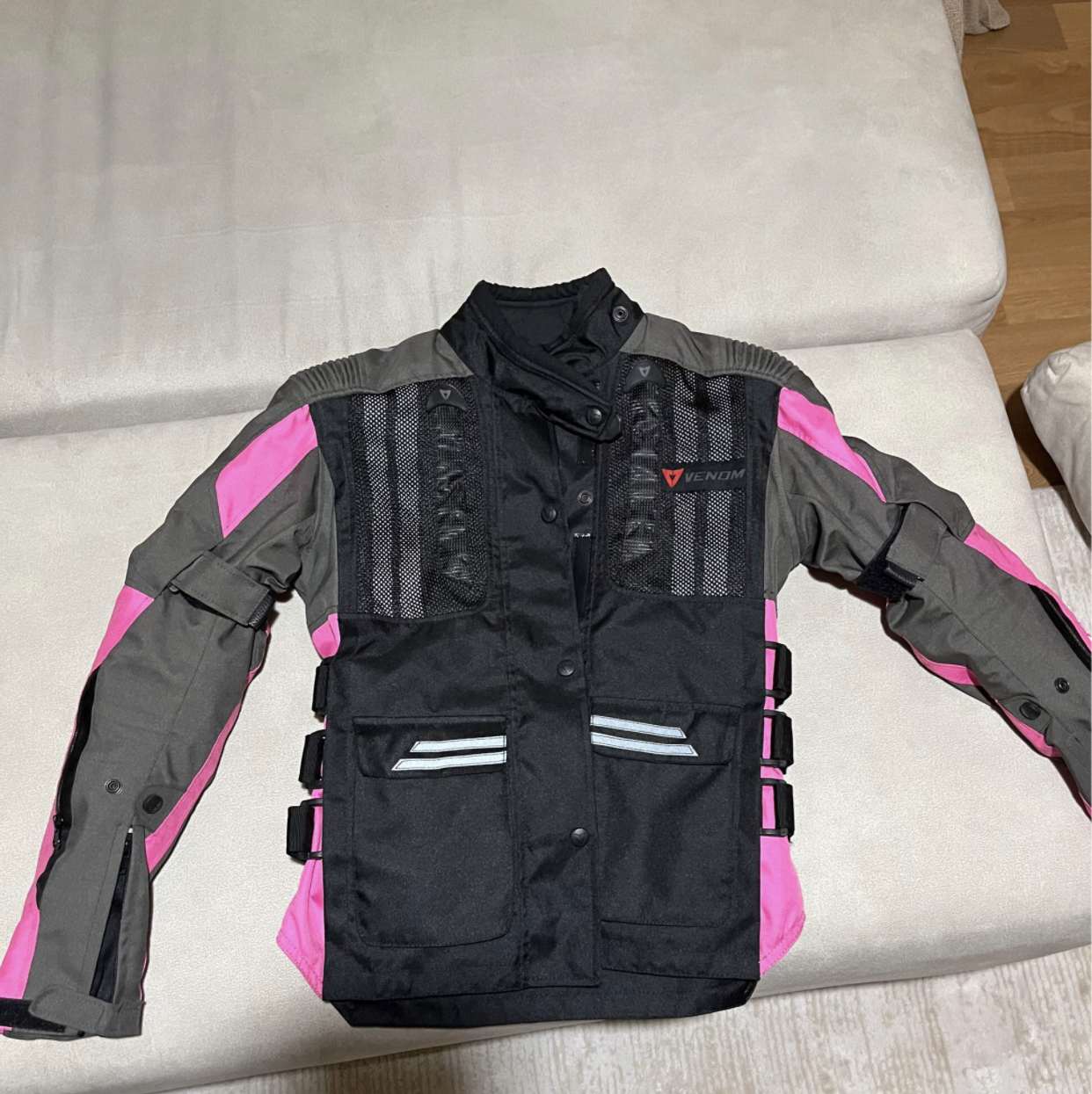 VENOM 4 Mevsim XS Kadın Motosiklet Montu / Ekipmanı